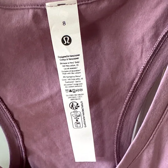 lululemon athletica Dusty Lavender Racerback Tank - Picture 3 of 4